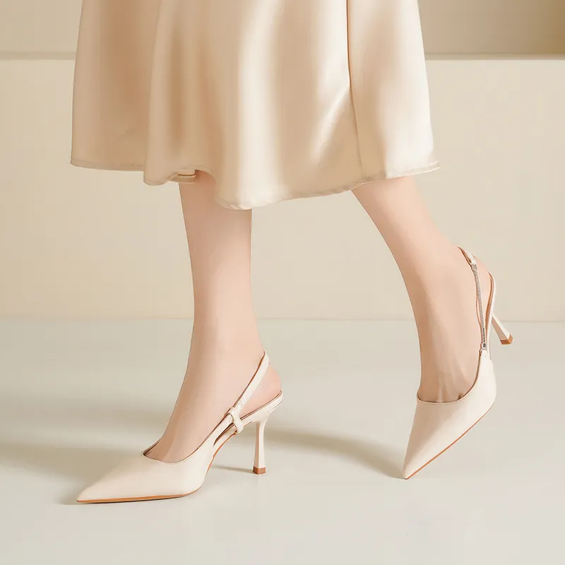 ZHR Slim Heel High Heels 8cm Women's-21