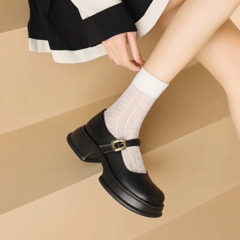 ZHR Mary Jane Shoes 5.5cm Women's-6
