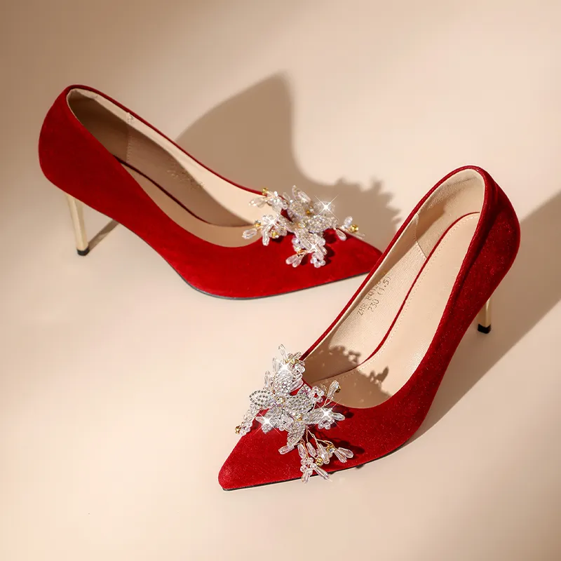 ZHR Slim Heel High Heels 8cm Women's-5
