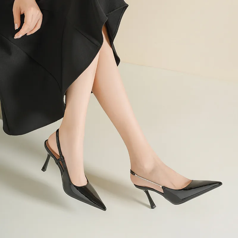 ZHR Slim Heel High Heels 8cm Women's-33