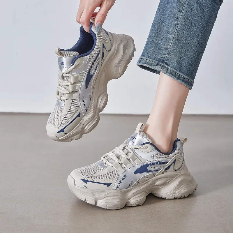 ZHR Abrasion Resistant Breathable Low Top Chunky Sneakers Women's-8