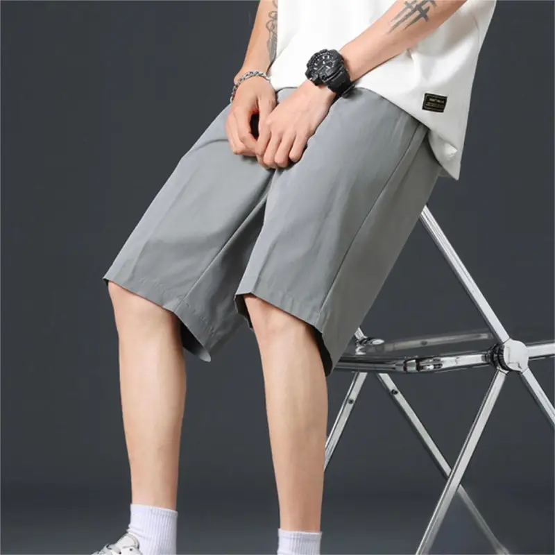 ZHR Casual Shorts Unisex Light Gray-3