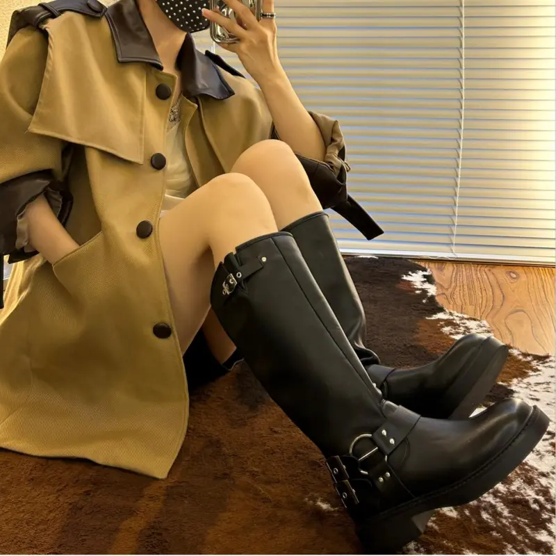 ZHR Knee-high Boots 4cm Women's-28