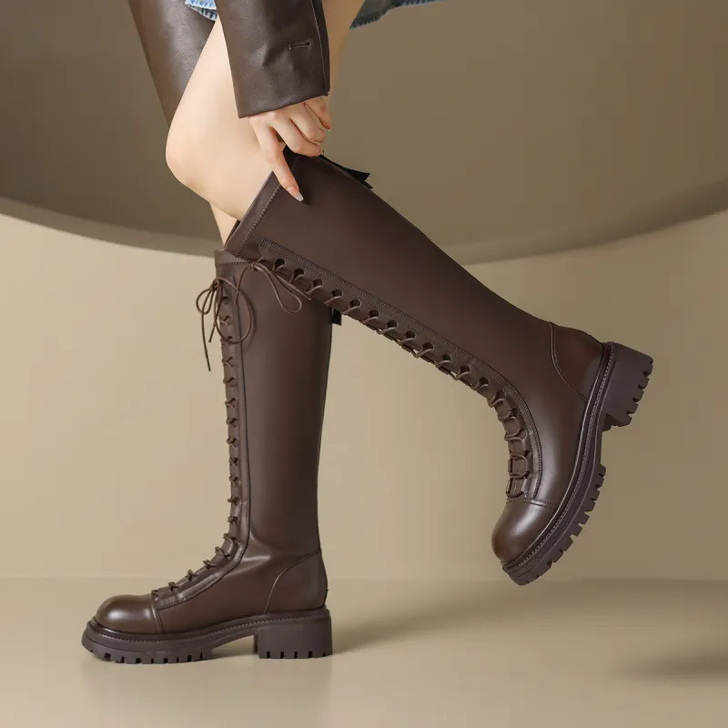 ZHR Knee-high Boots 4.5cm Women's-14