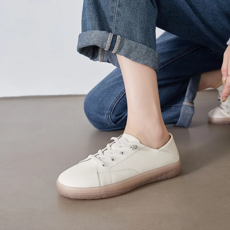 ZHR Small White Shoes Wear resistant And Lightweight Low Top Skateboard Shoes Women's-4