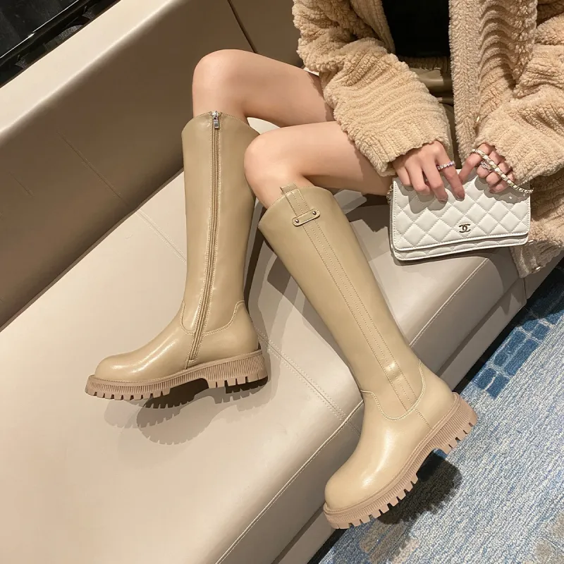 ZHR Knee-high Boots 4cm Women's-12