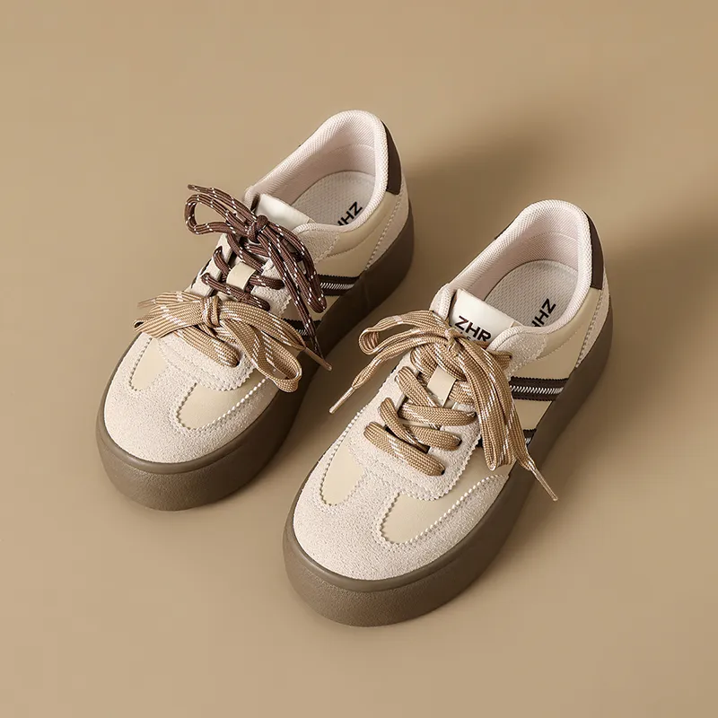 ZHR German Army Trainers Wear Resistant Coverage Low Top Casual Shoes Women's-5