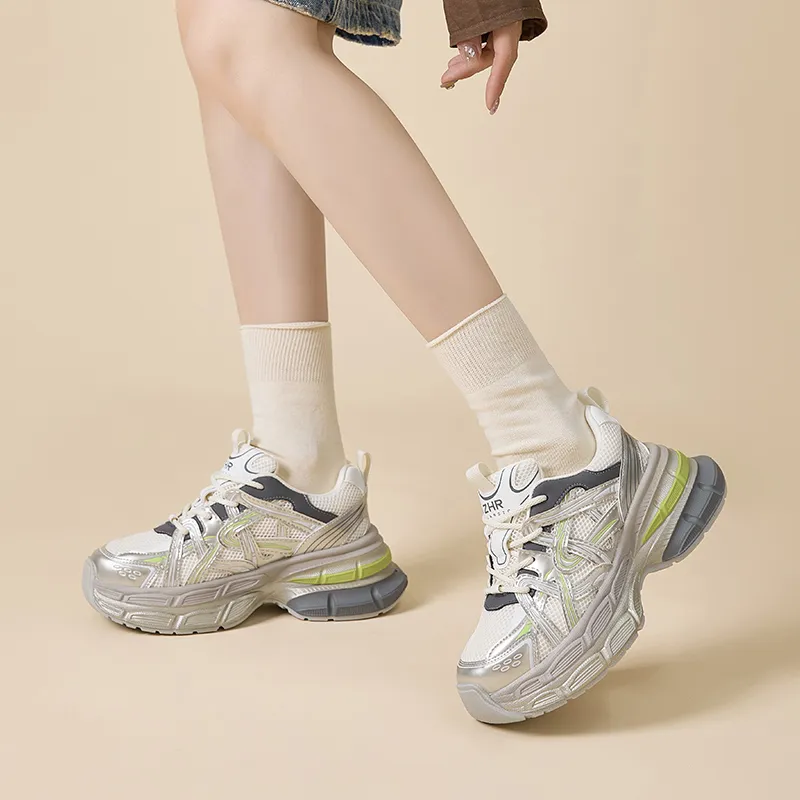 ZHR Cushioning, Wear Resistant Low Top Chunky Sneakers Women's-3