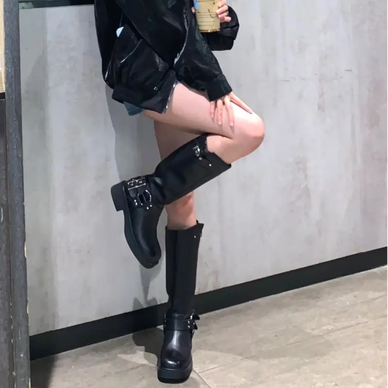 ZHR Knee-high Boots 4cm Women's-20