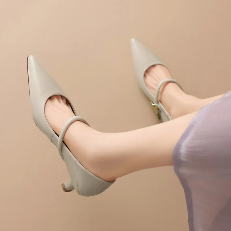ZHR Slim Heel High Heels 4.5cm Women's-3