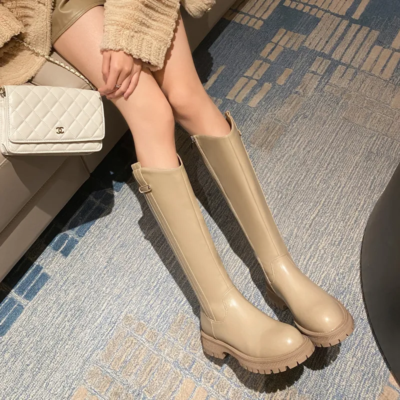 ZHR Knee-high Boots 4cm Women's-13