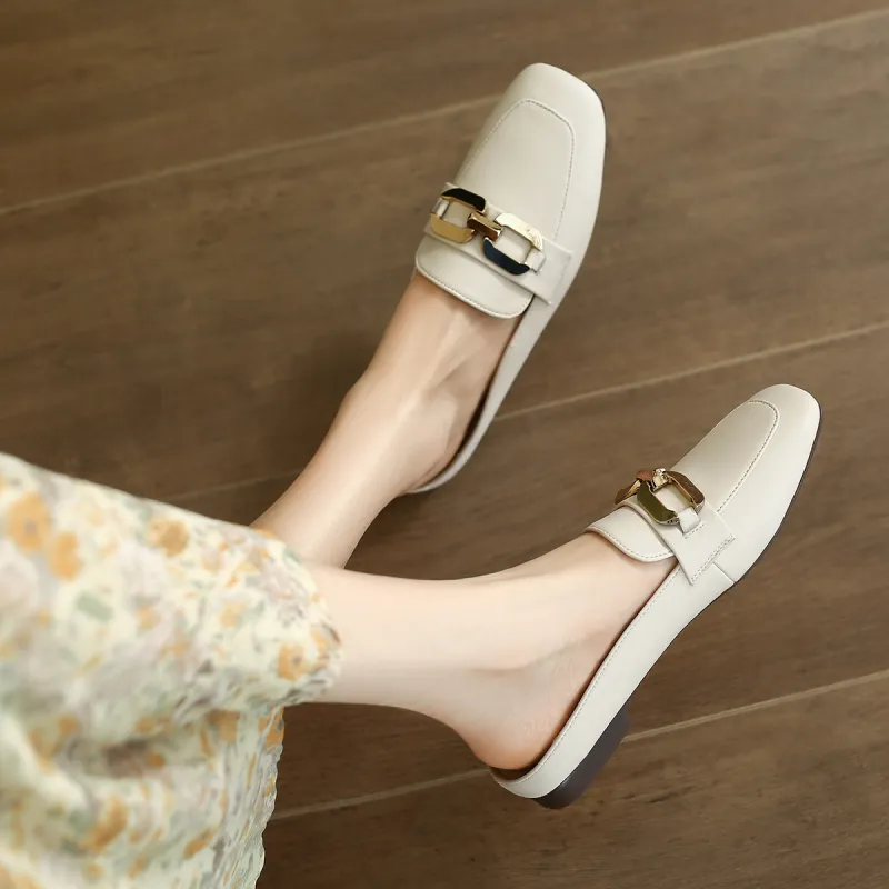 ZHR Wrap toe Slippers Women's Beige-2