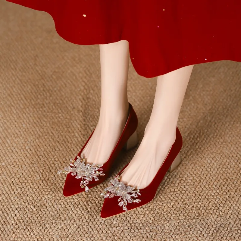 ZHR Slim Heel High Heels 8cm Women's-27