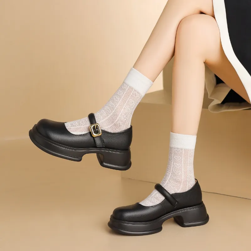 ZHR Mary Jane Shoes 5.5cm Women's-3