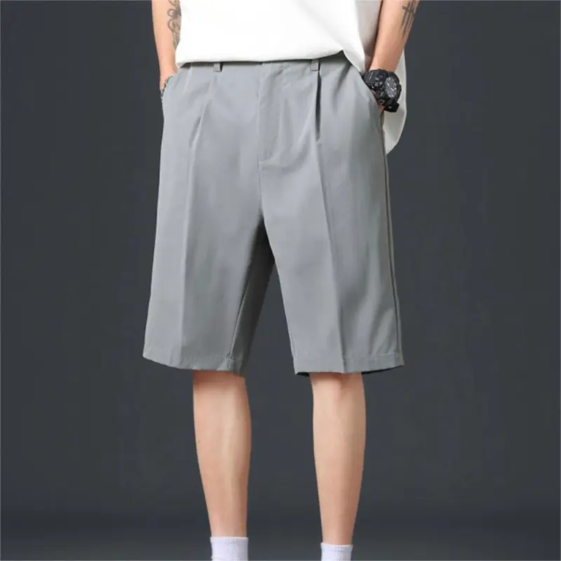 ZHR Casual Shorts Unisex Light Gray-4