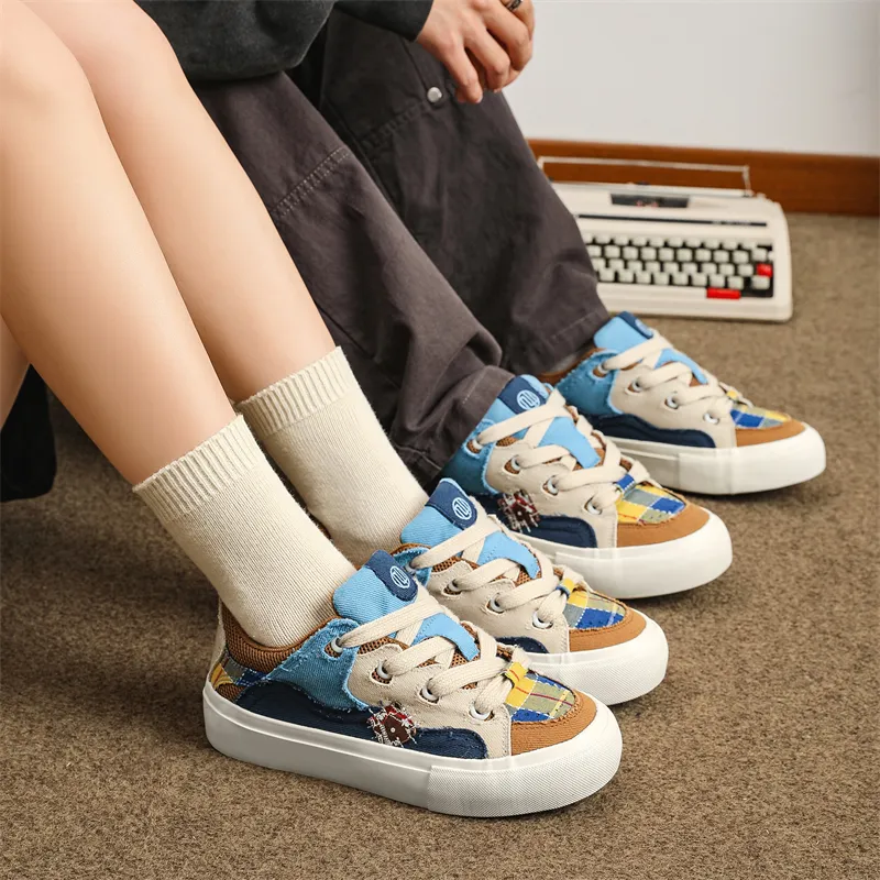ZHR Skateboard Puffy Shoes Low Top Skateboard Shoes Unisex Small Cookies-3