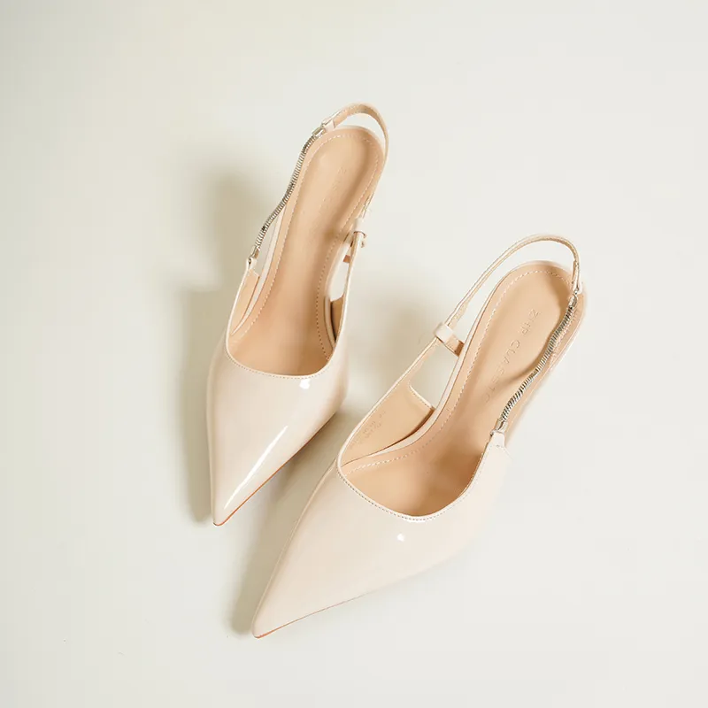 ZHR Slim Heel High Heels 8cm Women's-4