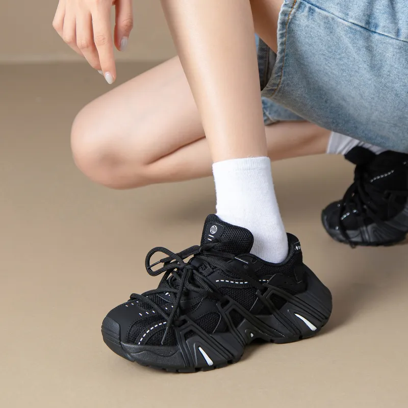 ZHR Durable Breathable Low-Top Chunky Sneakers Women's-8