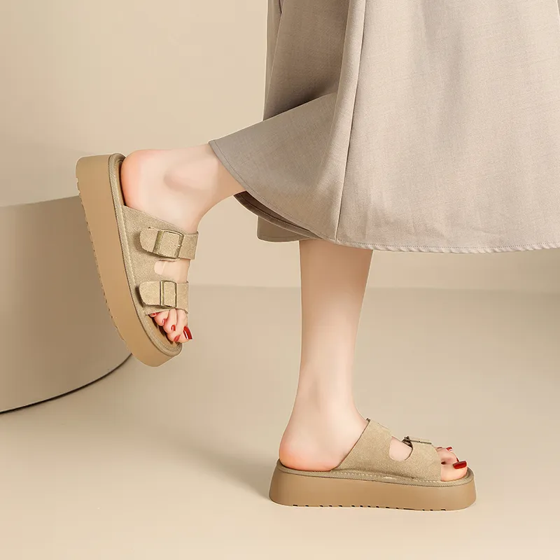 ZHR Quiet Abrasion Resistant Slide Slippers Women's-2