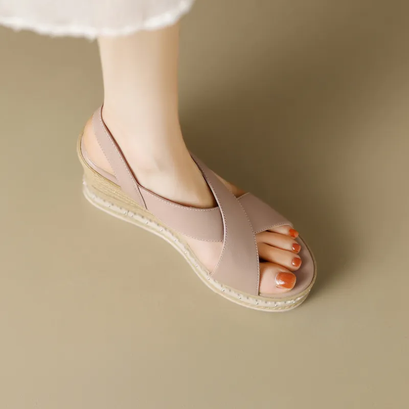 ZHR Strap Sandals 9.5cm Women's Beige Nude-5