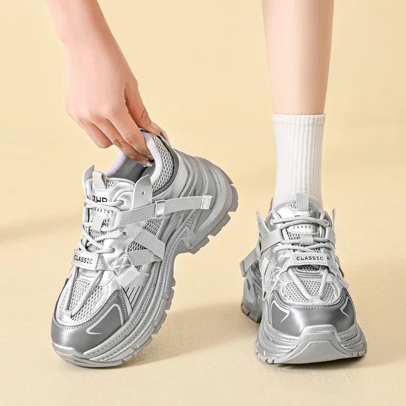 ZHR Sparkling Galaxy Cushioning Breathable Low-Top Chunky Sneakers Women's-2