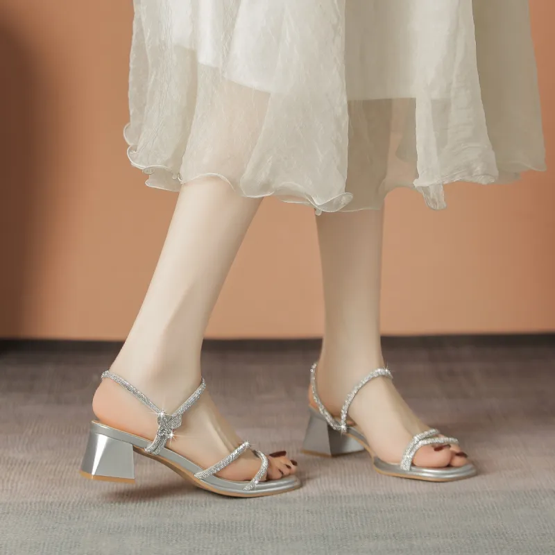 ZHR Slide Slippers Women's Silver-5