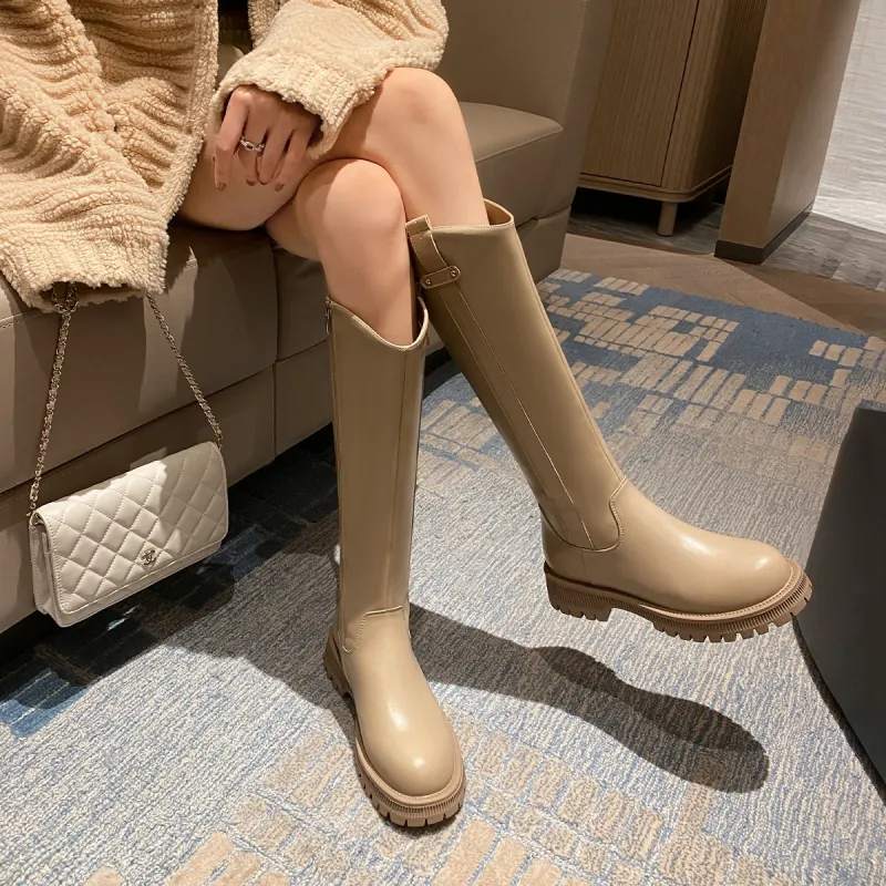 ZHR Knee-high Boots 4cm Women's-10
