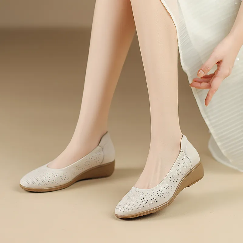 ZHR High Heels Women's Beige/Black-2