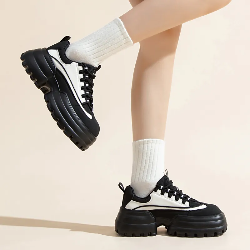 ZHR Lightweight And Breathable Low-Top Chunky Sneakers 6.5cm Women's-13