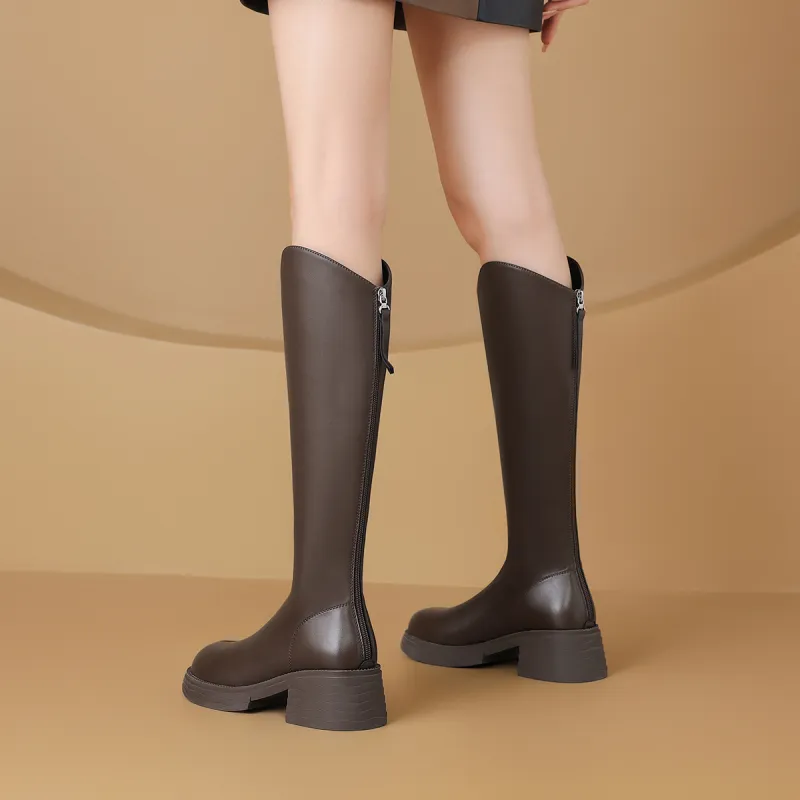 ZHR Knee-high Boots 5.5cm Women's-24