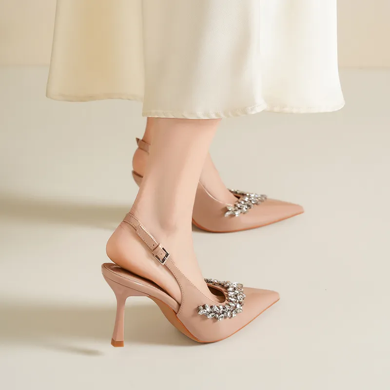 ZHR Slim Heel High Heels 8cm Women's-16