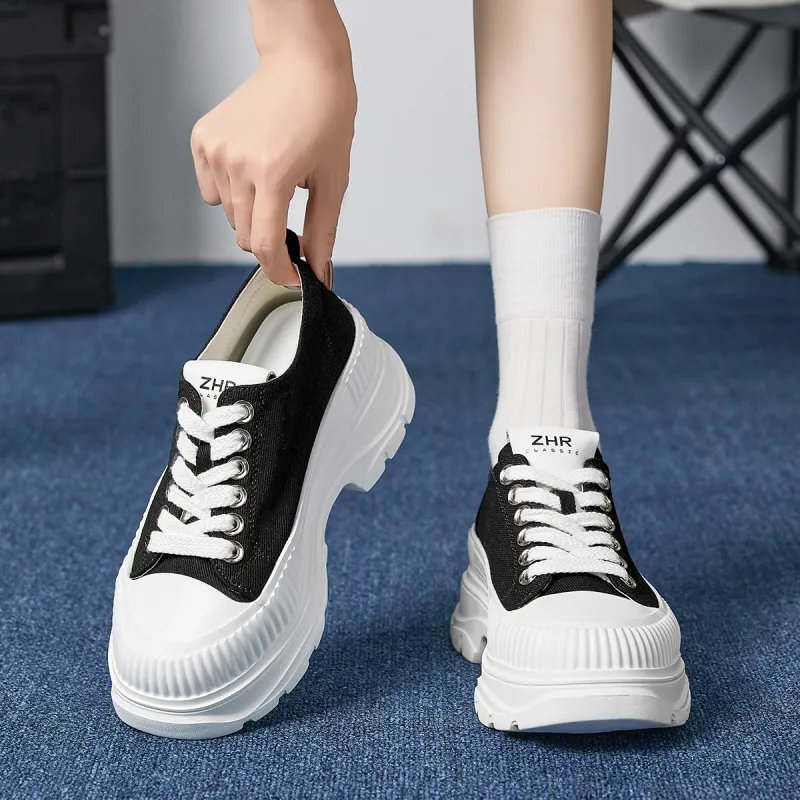 ZHR Artsy Style Canvas Shoes Wear resistant And Lightweight Casual Shoes Women's-4