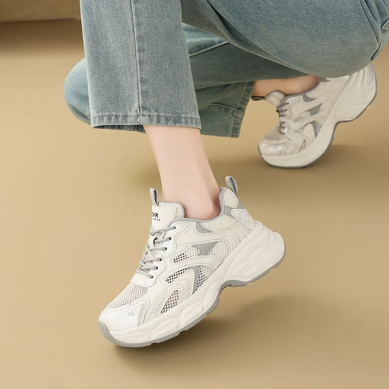 ZHR Moon Shadow Abrasion Resistant Low Top Chunky Sneakers Women's-7