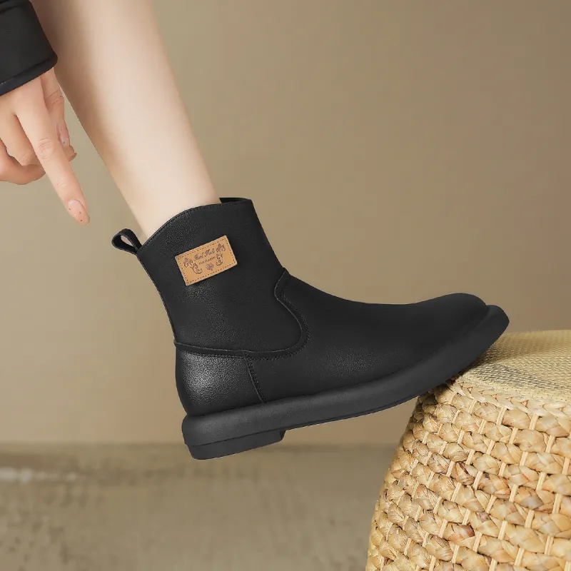 ZHR Ankle Boots Women's Black/Camel-18
