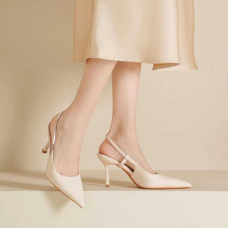 ZHR Slim Heel High Heels 8cm Women's-23