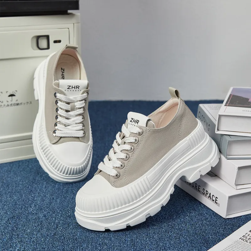 ZHR Artsy Style Canvas Shoes Wear resistant And Lightweight Casual Shoes Women's-11