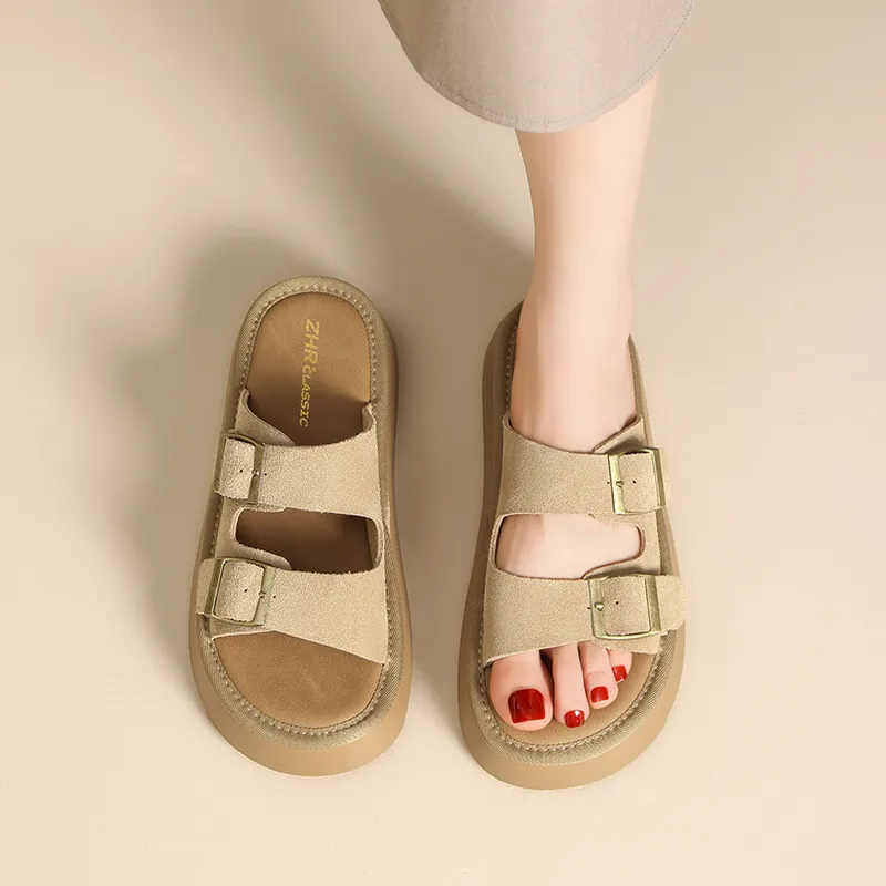 ZHR Quiet Abrasion Resistant Slide Slippers Women's-3