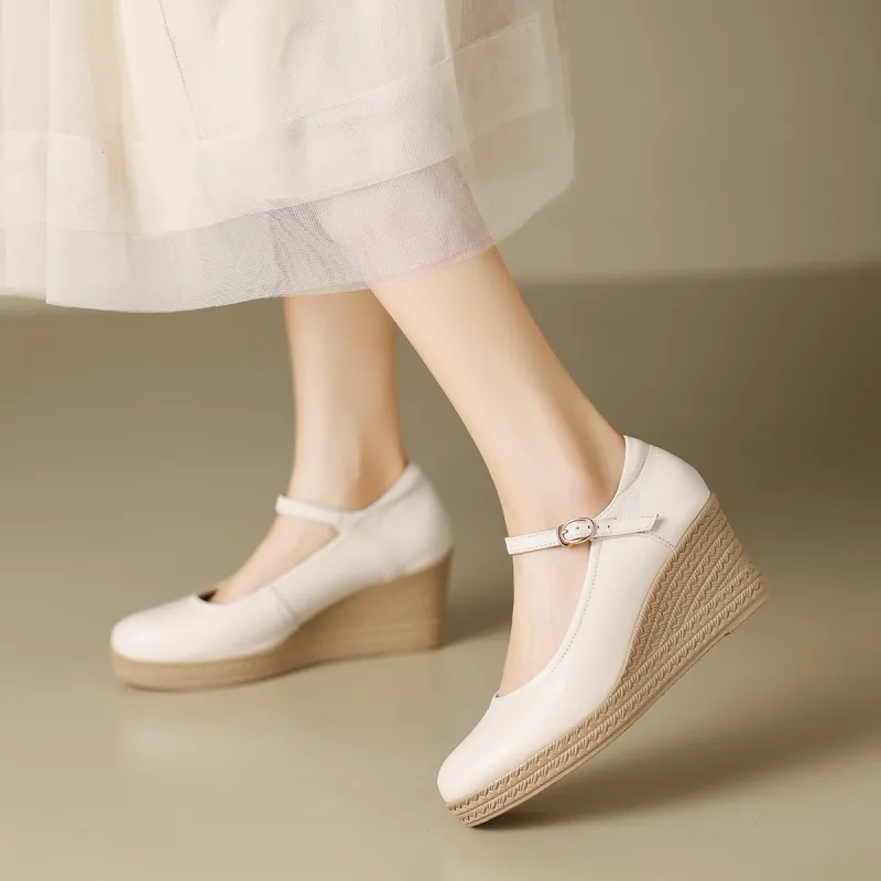 ZHR Wedge Heel High Heels 7cm Women's-4