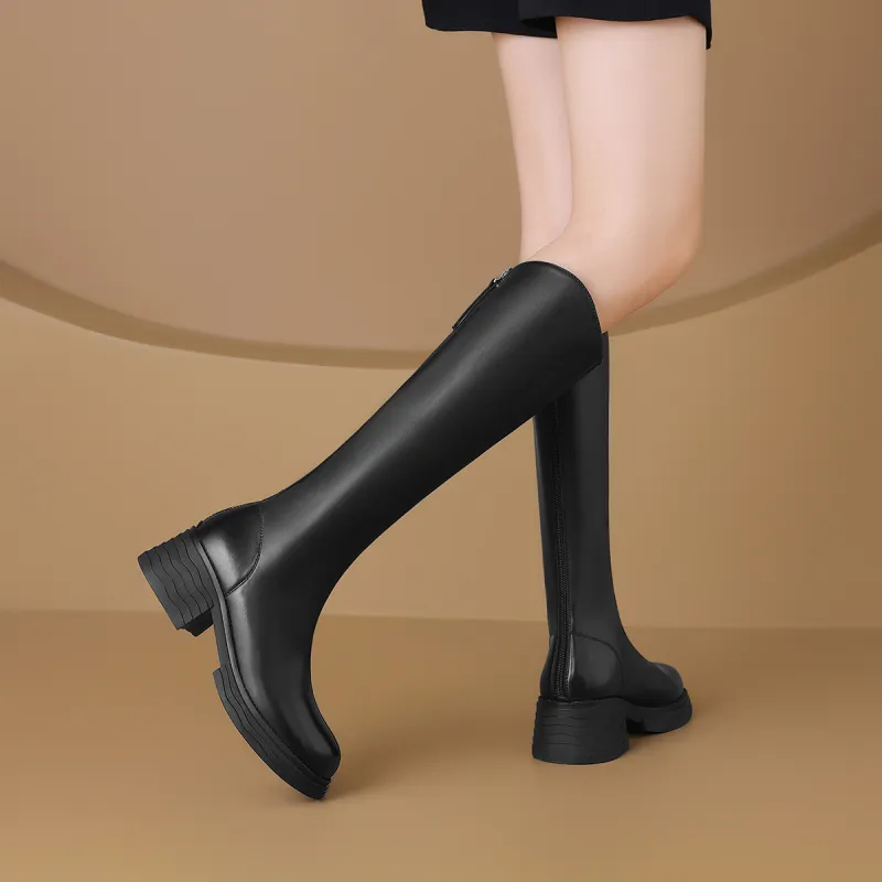 ZHR Knee-high Boots 5.5cm Women's-17