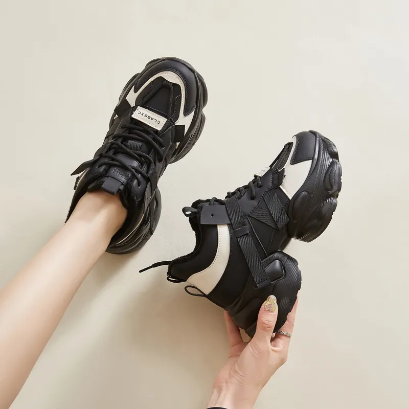 ZHR Sparkling Galaxy Cushioning Breathable Low-Top Chunky Sneakers Women's-32