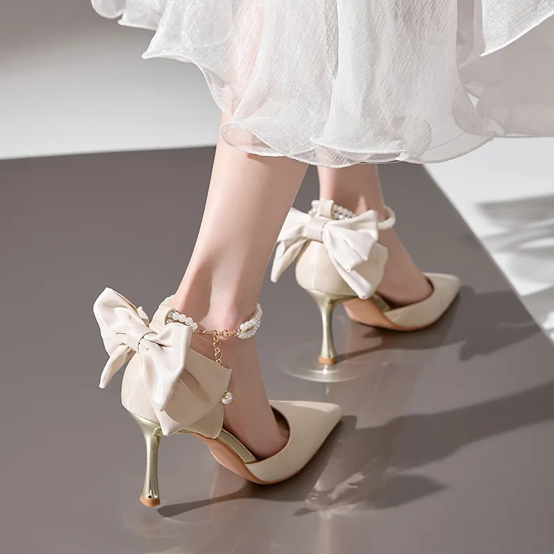ZHR Slim Heel High Heels 8cm Women's-27
