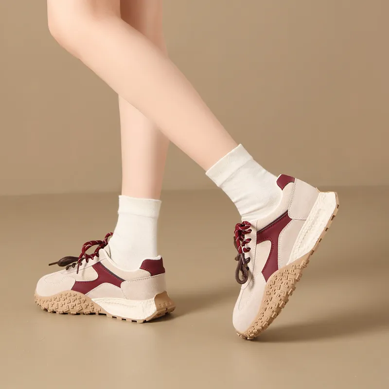 ZHR Ah Gan Shoes Wear resistant And Lightweight Low Top Casual Shoes Women's-5