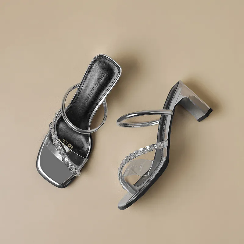 ZHR Rhinestone Slip Resistant Slide Slippers Women's-9