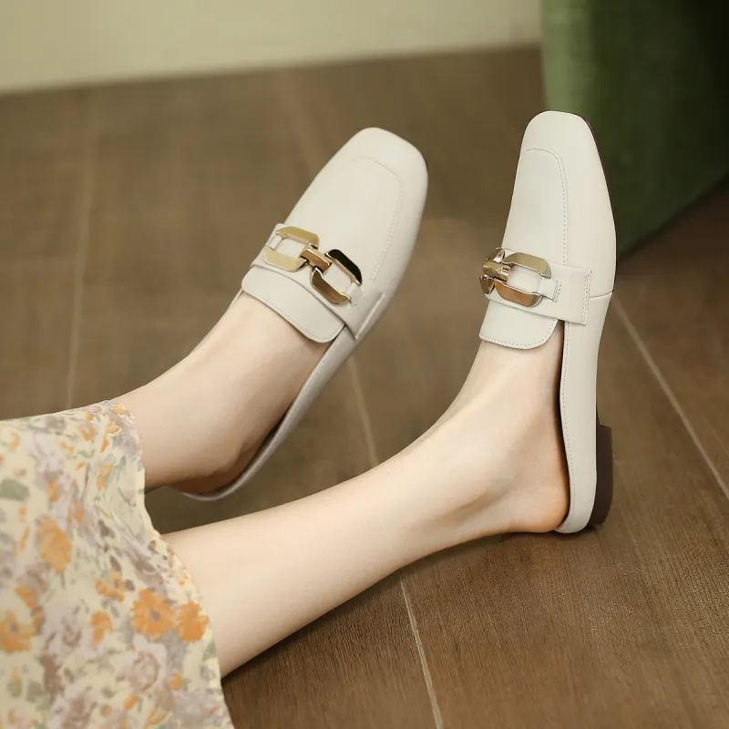 ZHR Wrap toe Slippers Women's Beige-3