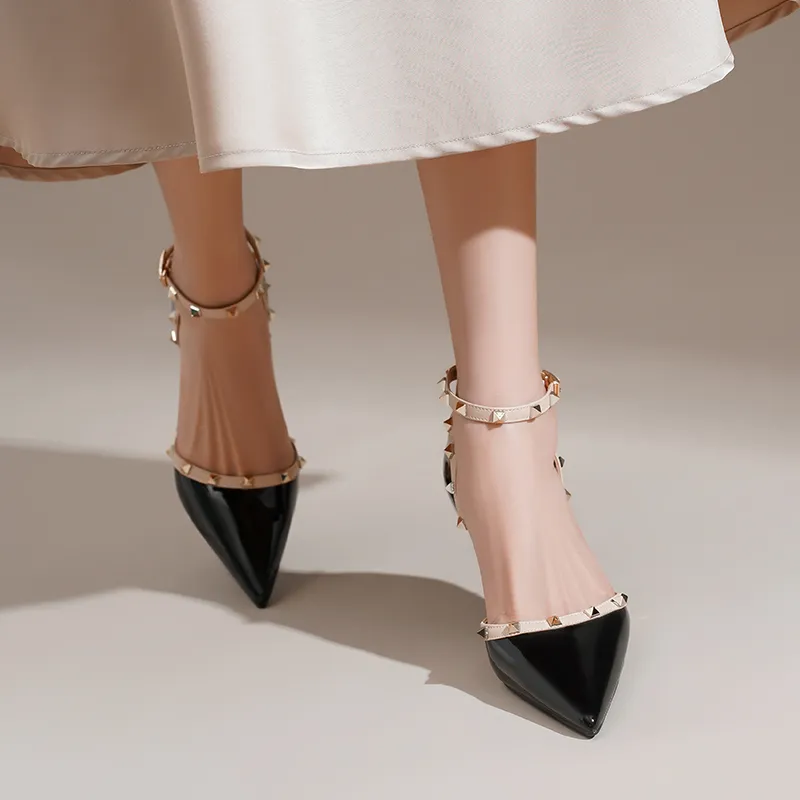 ZHR Slim Heel High Heels 8cm Women's-19