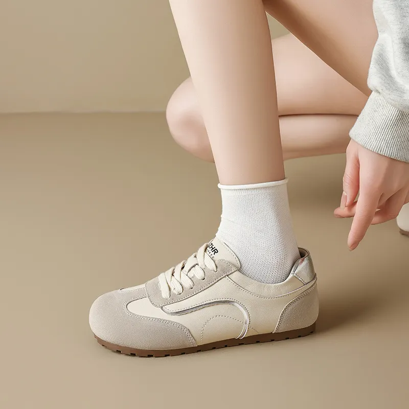 ZHR German Army Trainers Wear resistant And Lightweight Low Top Casual Shoes Women's-3