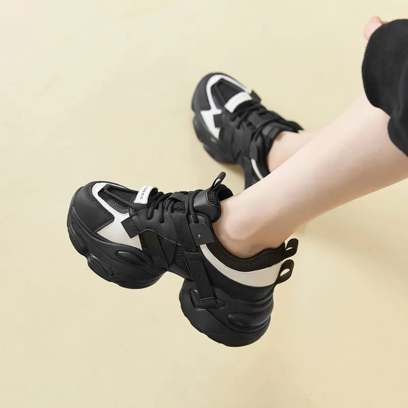 ZHR Sparkling Galaxy Cushioning Breathable Low-Top Chunky Sneakers Women's-15