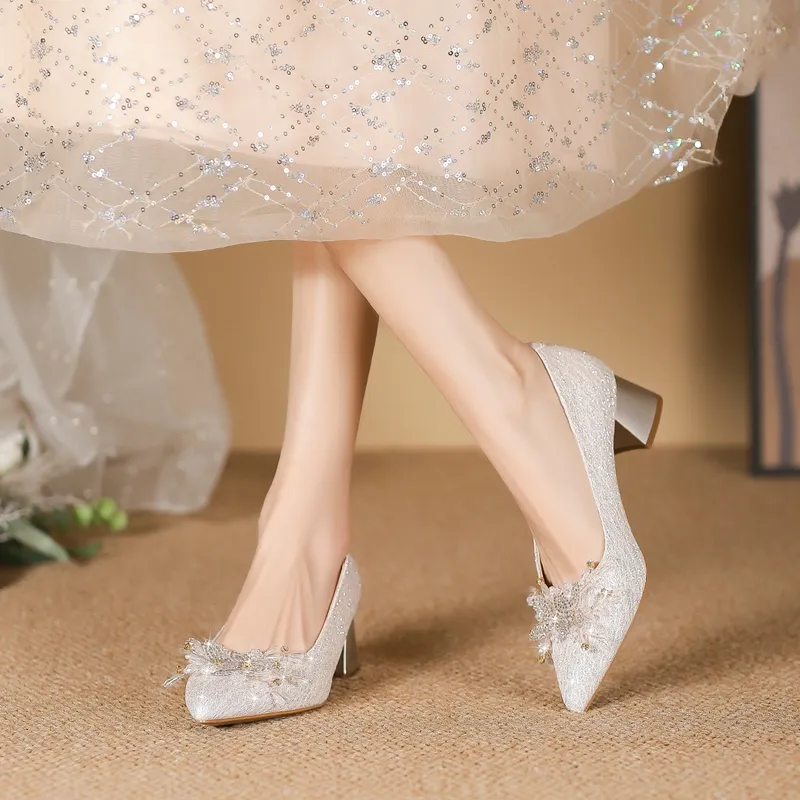 ZHR Slim Heel High Heels 8cm Women's-33