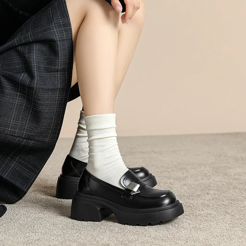 ZHR Loafers 6.5cm Women's Black-3