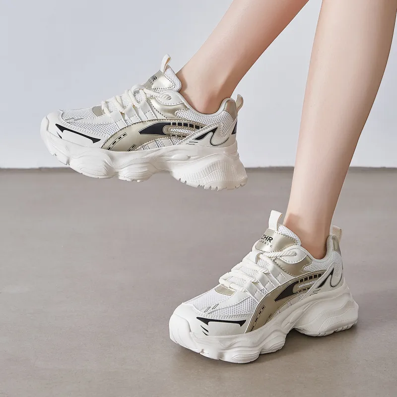 ZHR Abrasion Resistant Breathable Low Top Chunky Sneakers Women's-4